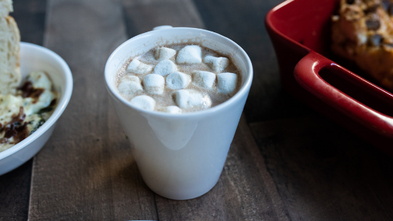 Homemade Cocoa with mini marshmallows